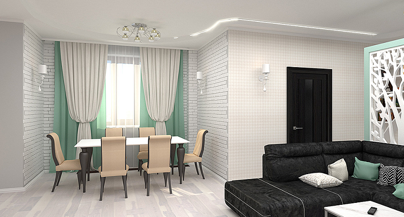 Ремонт и отделка гостиной в квартире в Видном